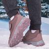 Winter Women's Plush Walking Shoes Men Cotton Shoes Anti-slip Snow Boots Warm Ankle Boots Outdoor Trekking Sneakers