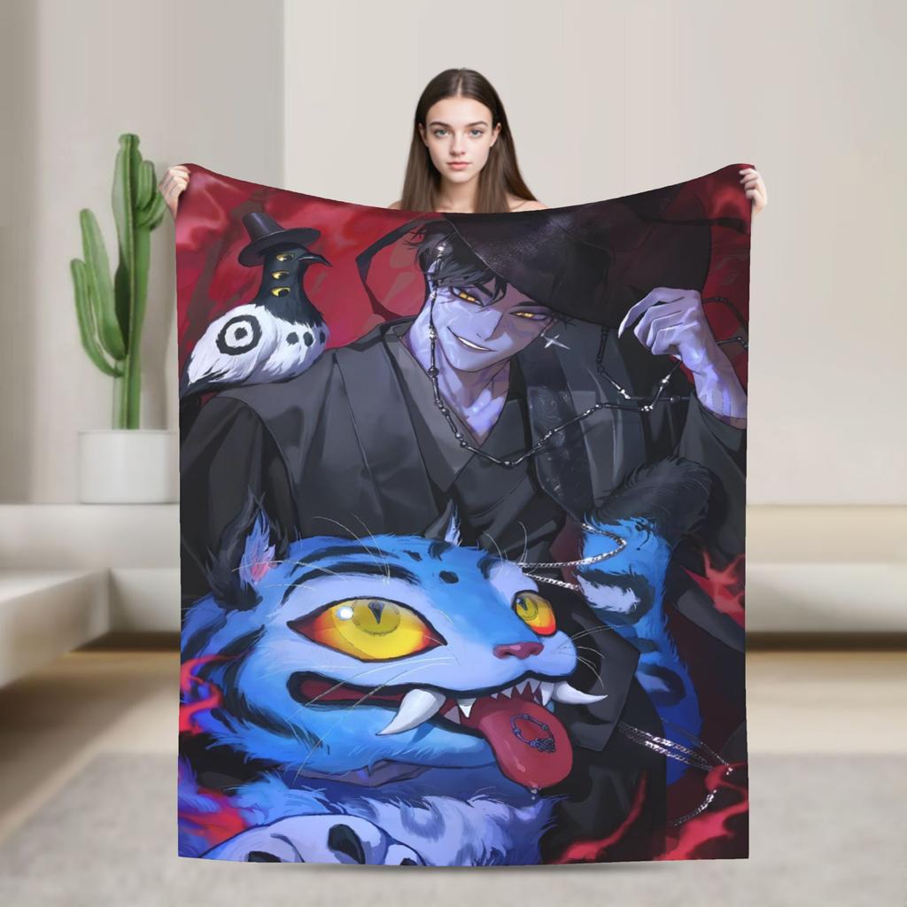Saja Boys Jinu Kpop Demon Hunters Blanket Quality Soft  Throw Blanket Winter Picnic Couch Chair Street Trend Bedspread