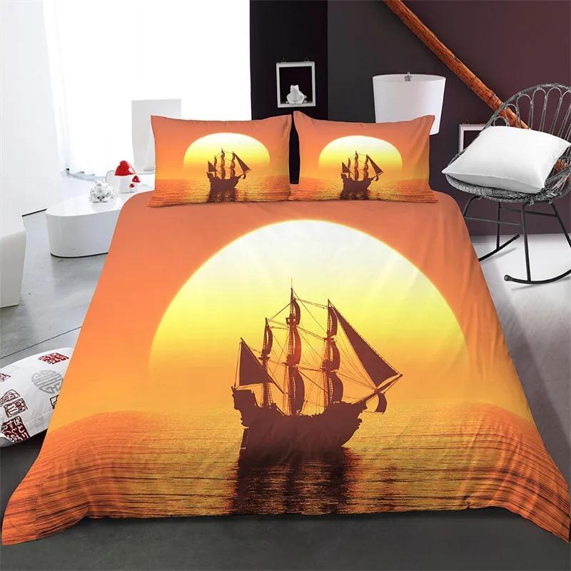 Beach Scenery Duvet Cover Summer Hawaii Landscape Bedding Set Twin Full King For Girl Boys M