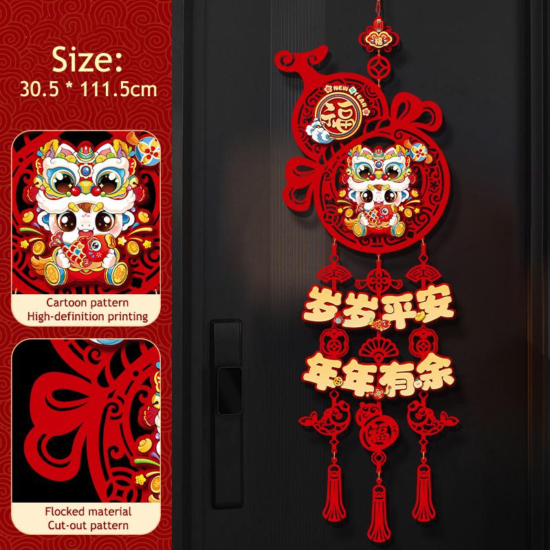 2026 Jahr des Pferdes Chinesisches Schriftzeichen Aufkleber Frühlingsfest 3D Scherenschnitt Fensterdeko Neujahr Wandbehang Dekoration