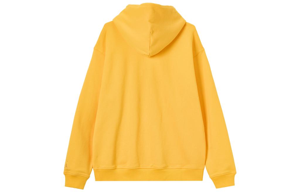 Jordan Wordmark Sweatshirts Men's Yellow Hooded Moderate Regular FJ1967-739