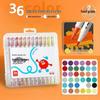 Dual-Tip Acrylic Marker & Paint Brush Set - 48 Colors, Soft Tip for Kids' Art, Opaque & Layerable