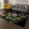 3D Cartoon Jurassic Park Dinosaur Dino Carpet Rug for Bedroom Living Room Sofa Doormat Home Decor,Kid Game Area Rug Non-slip