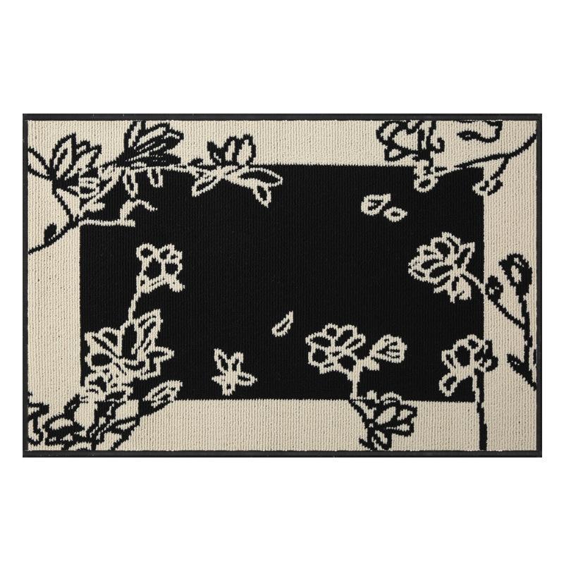 New Entry Door Mat Household Light Luxury Door Dust Mat Polypropylene Loop Woven Carpet Bedroom Bed Blanket
