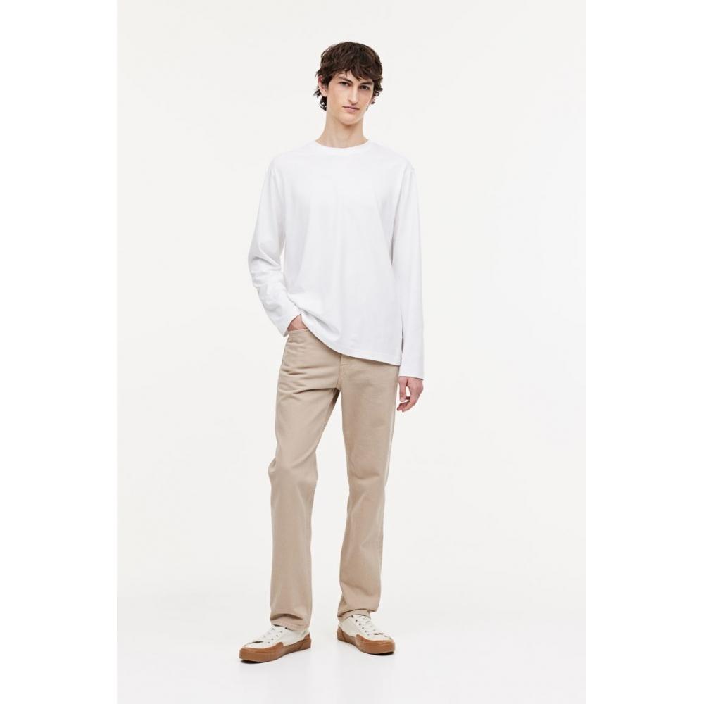 H M tHerMolite Jersey Regular Fit Top wHite