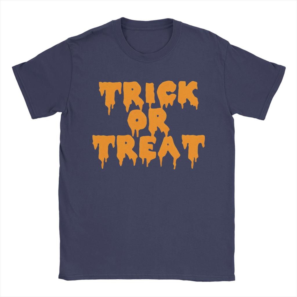 Men's Halloween TRICK or TREAT T Shirt  Cotton Clothing Funny Short Sleeve Round Collar Tees Gift Idea T-Shirt