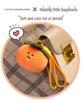 Fruit Plush Toy Backpack Ornament: Persimmon, Apple, Pear, Lemon, Tomato, Pumpkin Doll for Girls