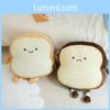 Cute Toast Bread Plush Doll Pillow With Expression Design For Gift Childrens