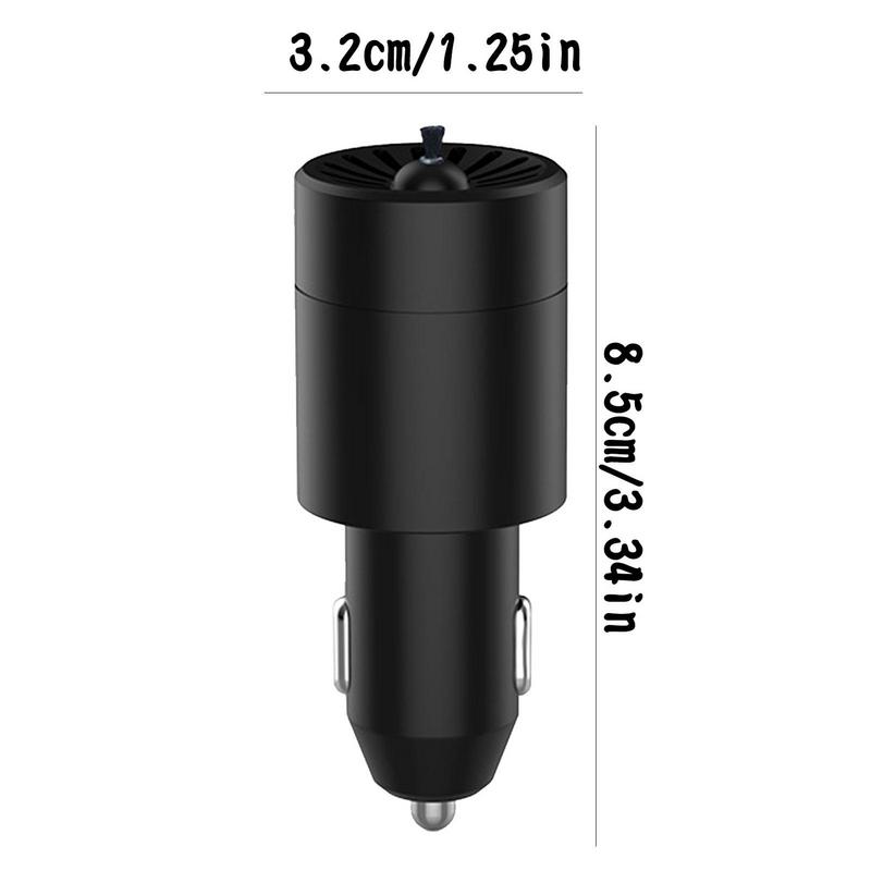 Mini Car Air Purifier 12V Negative Lon Deodorization Cigarette Lighter Portable Traveling Formaldehyde Removing Air Fresheners