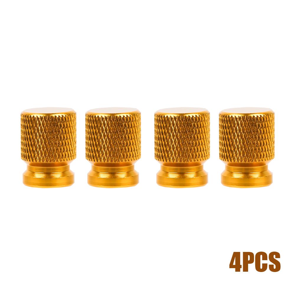 4Pcs Tire Valve Caps Aluminum Car Wheel Plugs Auto Tyre Stems Cap Tyre Rim Stem Covers Universal Car Exterior Accessories