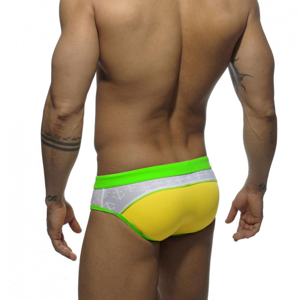 UXH Brand Men Swim Briefs Low Waist Tight Fit Sexy Swimwear Beach Wear Tanning Surfing