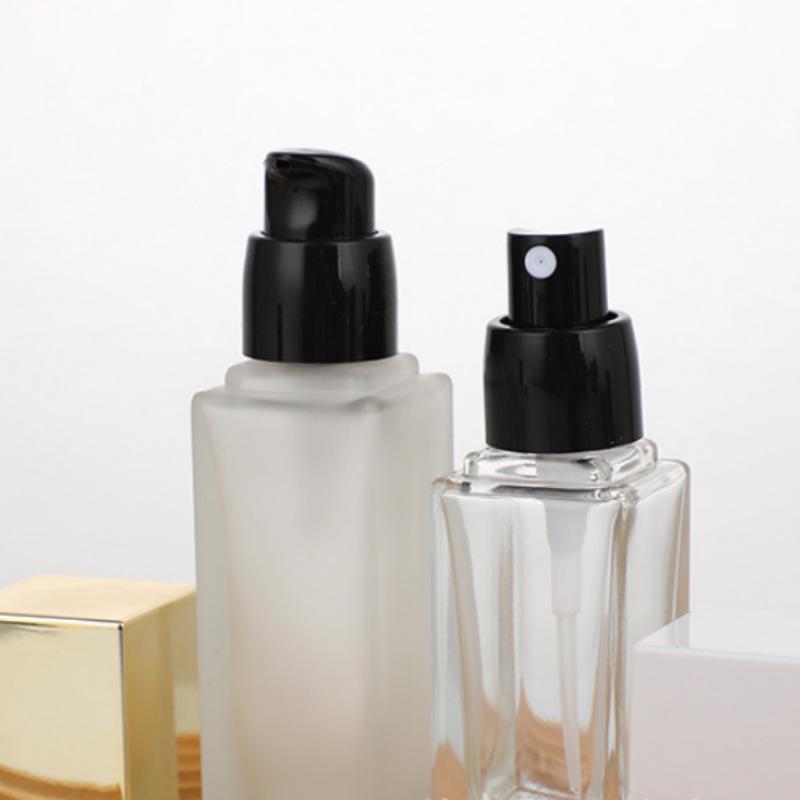 30ml Cosmetic Refill Bottle with Pump and Logo, 20g Spray Perfume Bottle