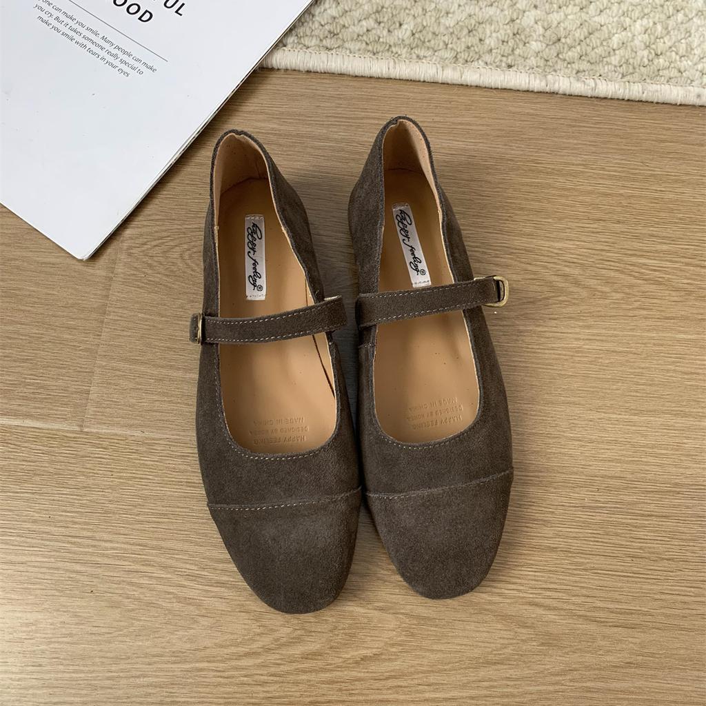 Fashion Bailamos Fashion Round Toe  Ballet Flats Woman Soft Loafers Ladies Brand Design Mary Jane Shoes Mujer Size35-40ujer