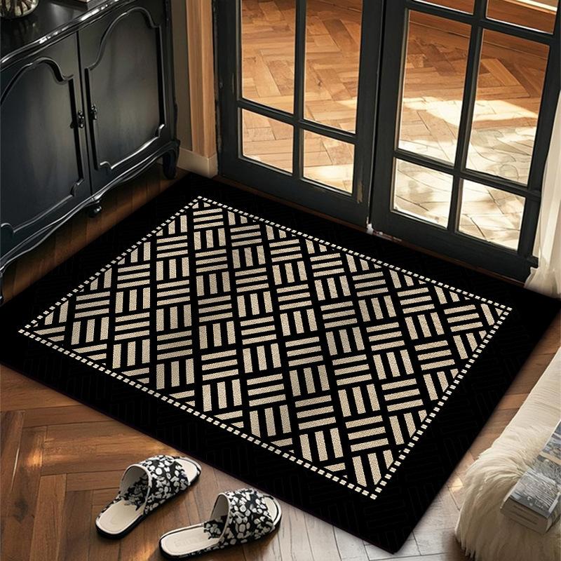 Vstupní rohožka PU kůže PVC Protiskluzová rohožka Pratelná Smazatelná a Řezací Koberec