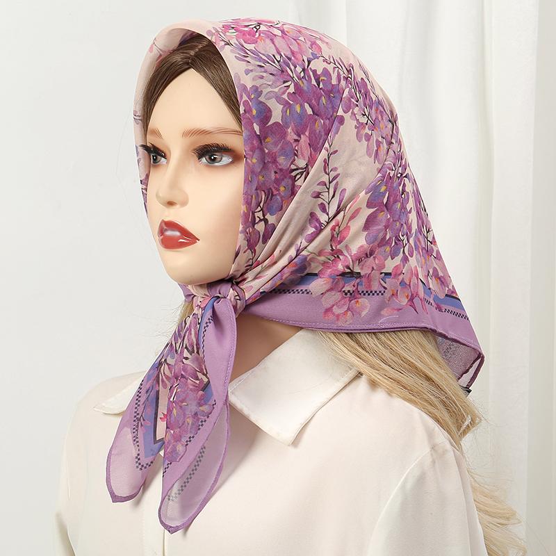 

Fashion 70X70Cm Women S Scarf Silk Paisley Print Scarf Square Shawl Decorative Headband Neck Luxury Design Bandana