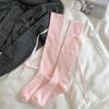 Calze da donna stile giapponese Calzini alti al ginocchio Calzini lunghi in nylon trasparente ultrasottile Calzini al ginocchio JK Lolita per ragazze dolci