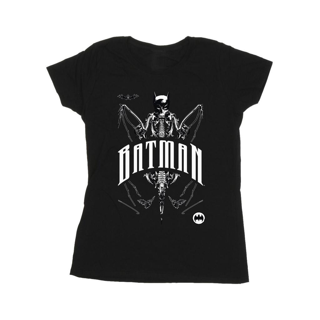 Batman Womens/Ladies Bat Skeleton T-Shirt