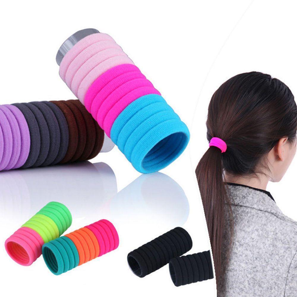 

Hot 10pcs Lady Women Band Hair Hairband Rope Ring Ponytail Holder