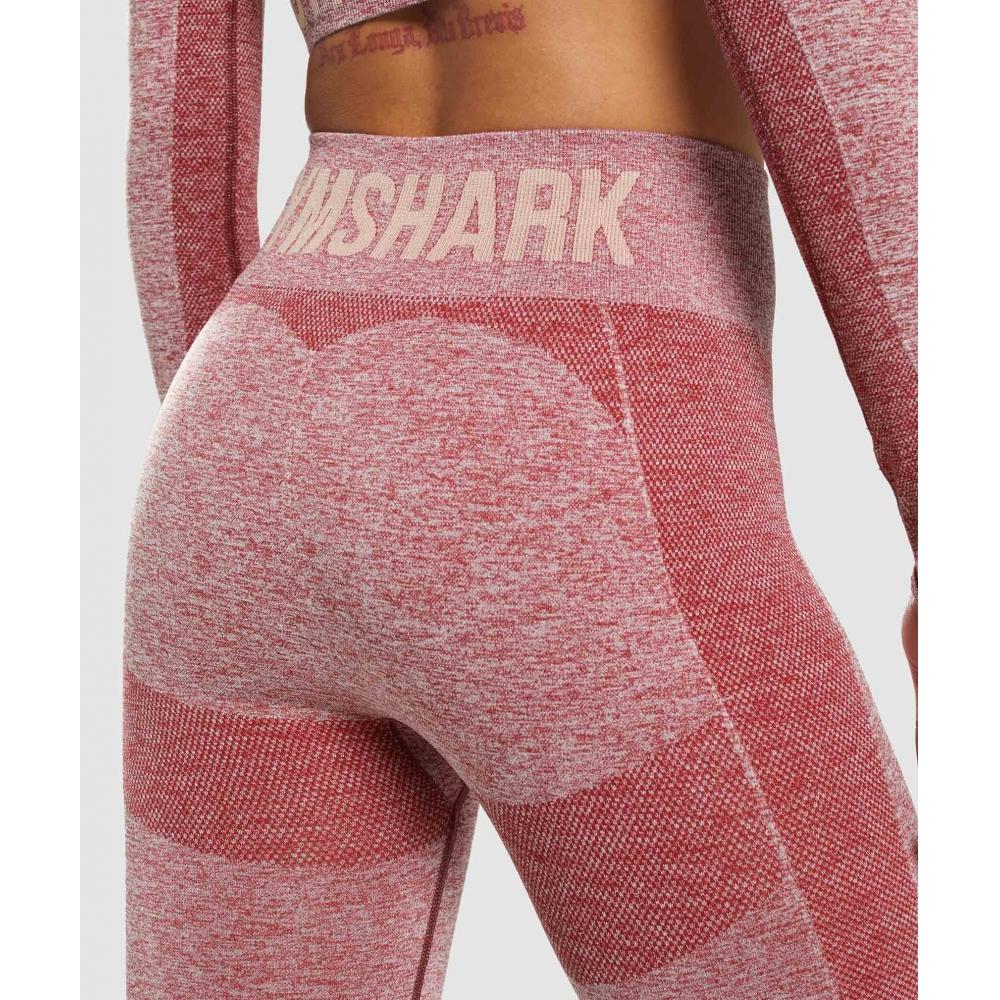 Gymshark Flex High Waisted Leggings Burgundy Marl B1a2q Rbb6