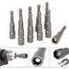 1PC Hex Socket Sleeve Nozzles Strong Magnetic Nut Driver Set Drill Bit Adapter Wind Approved Sleeve Electric 6 8 10 13 17 19MM