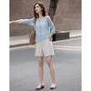 Demana Elegant Lyocell V-Neck Jacquard Knit Cardigan