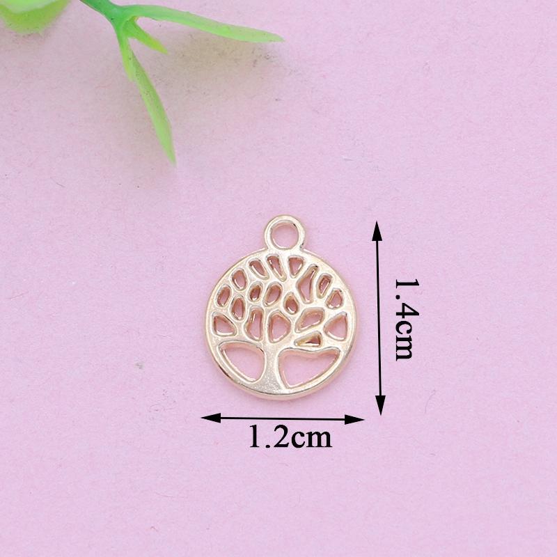 20Pcs Antique Silver Plated Tree Of Life Charms Pendants For Jewelry Making Necklace Bracelet Diy Accessories 12X14Mm