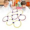 10PCS Kids Exercise Hoops Jumping Hopscotch Game Rings for Sensory Training Physical Fitness