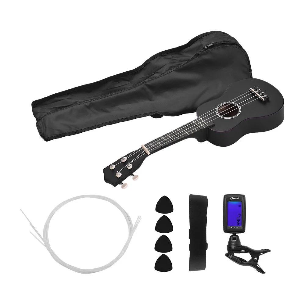21-inch All-Linden Wood Ukulele with Full Accessories Set for Beginners