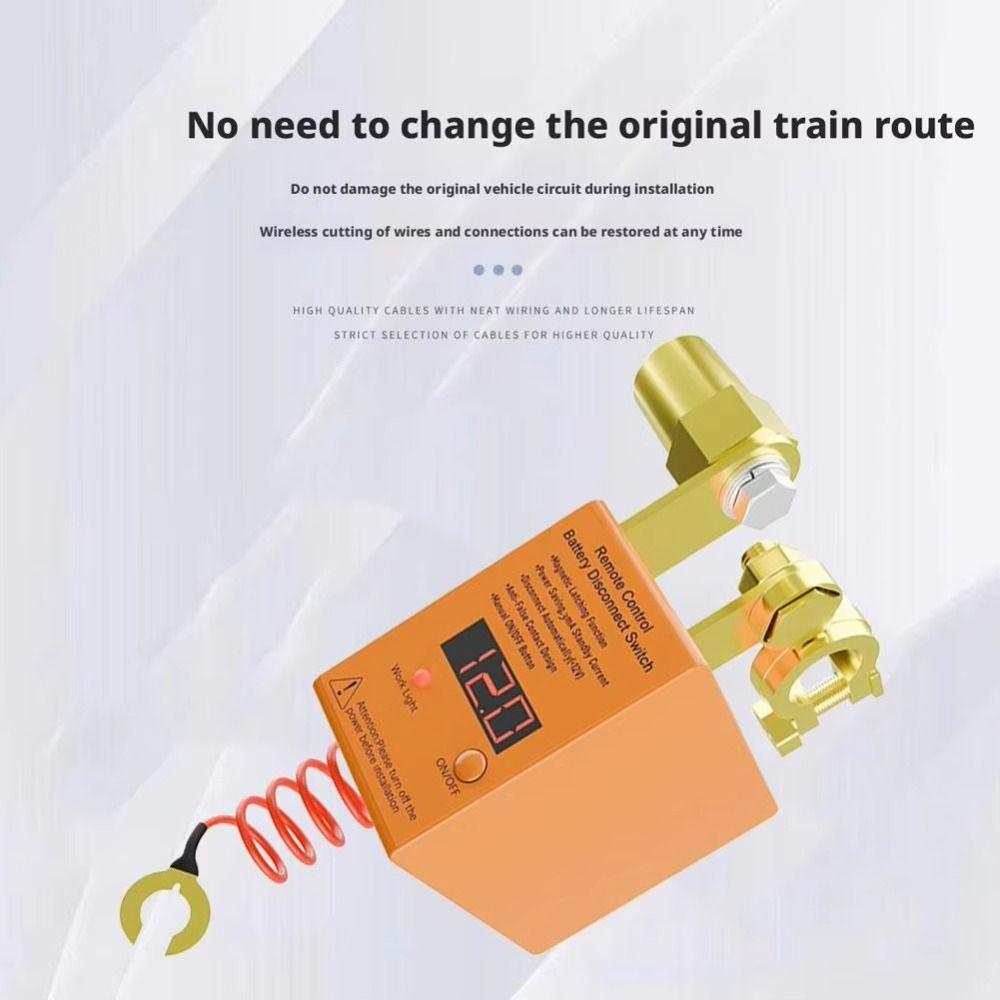 LED Display Remote Control Battery Disconnect Switch Car Battery Turn Off Switch  Auto Car