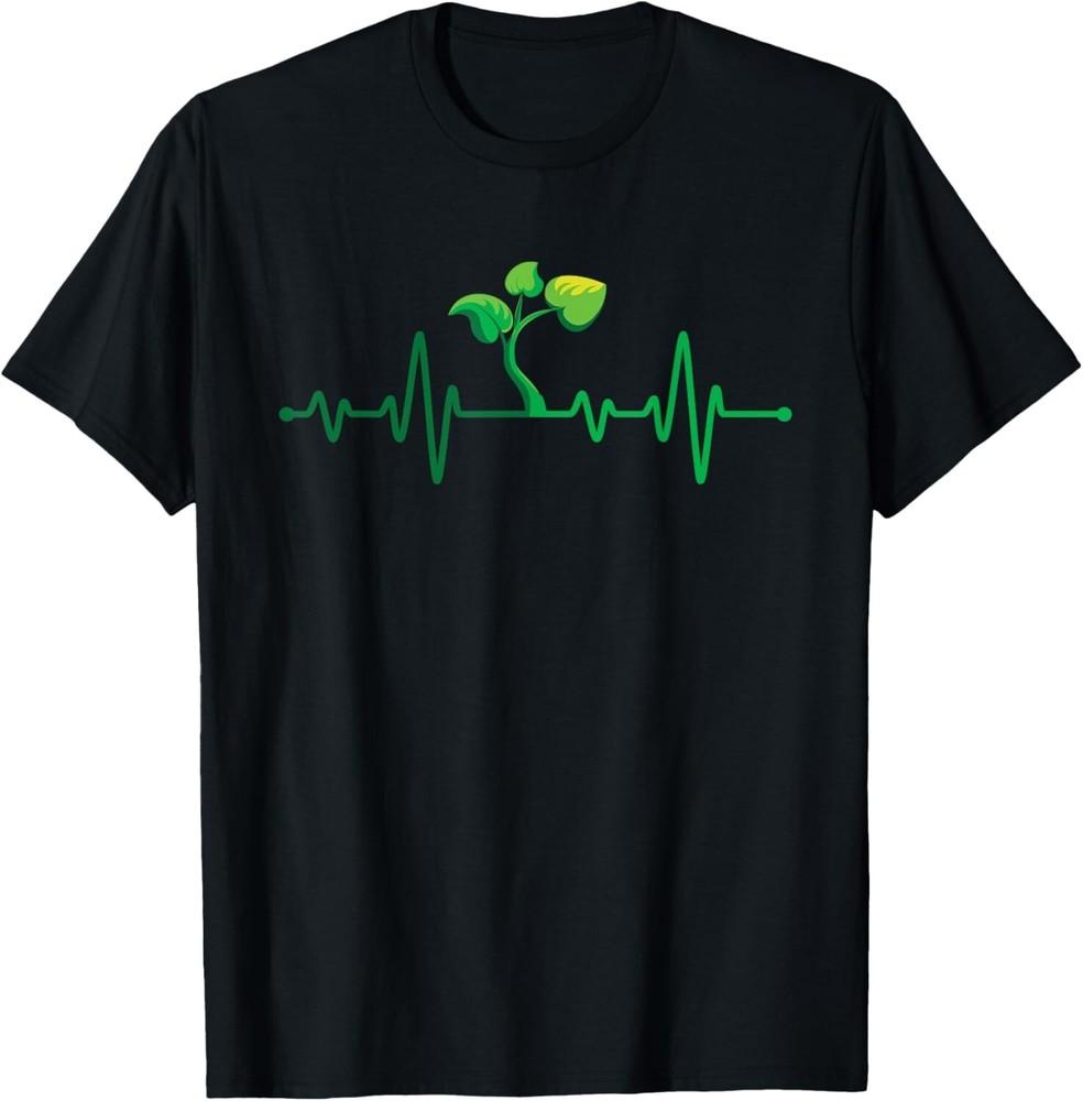 

Plant Heartbeat - Botany Botanist Gardening Plant Lover Tee Gift Unisex T-Shirt 4XL