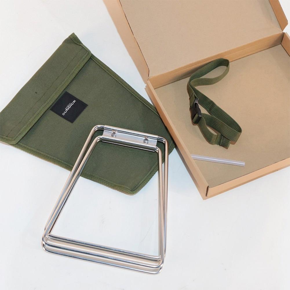 Camping Folding Cooler Stand Frame Foldable Travel Backpacking Bucket Support Stainless Steel for Cooking Fishing Picnic Outdoor