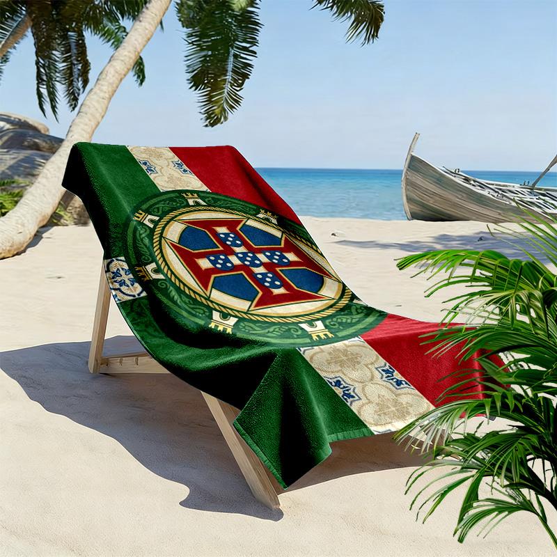 Royal Heritage Symbolism beach towel Outdoor camping Beach towel for vacation photos swim Absorbent bath towel seaside Comfort beach towel
