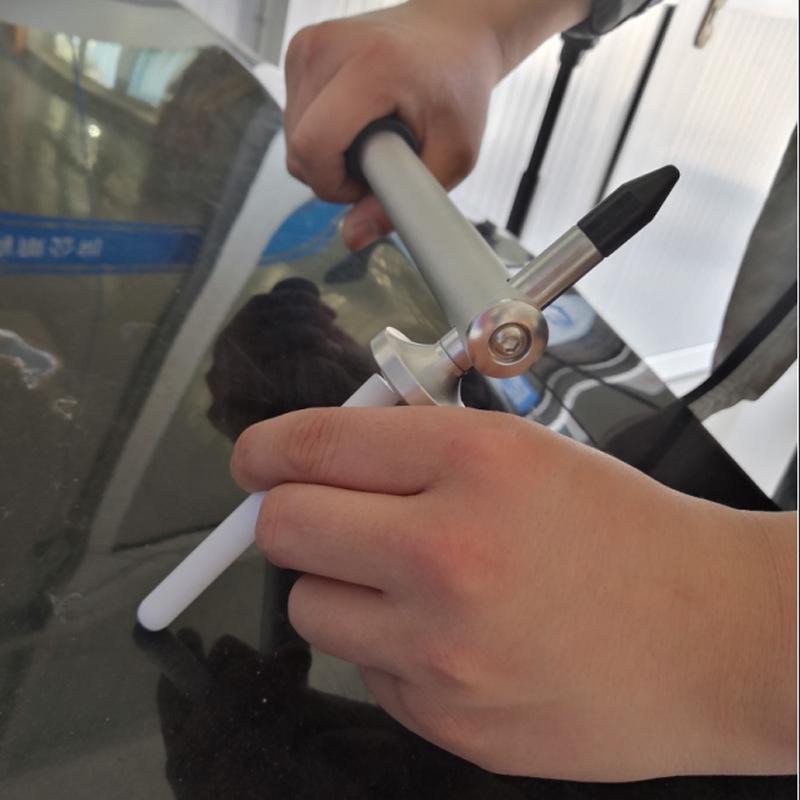 Car Dent Repair Hammer with Pointed, Flat, and Round Heads - Includes 8 Replaceable Heads, Ideal for Bumper and Dent Shaping.