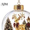 Christmas Gifts for Family Story Ornament, Acrylic Hanging Angel Santa Claus Holiday Home Decorations Candy House Designs, Ball Shape Festive