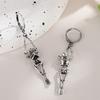 Copper Earring For Women Skeleton Skull Dangle Vintage Hip Hop Trend Jewelry Halloween Gift Dropshipping