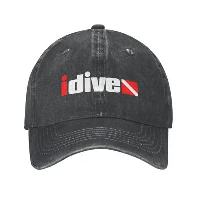 Cool Cotton Fashion I Love Dive Baseball Cap for Men Women Custom Adjustable Unisex Scuba Diving Lover Gift Dad Hat Hip Hop