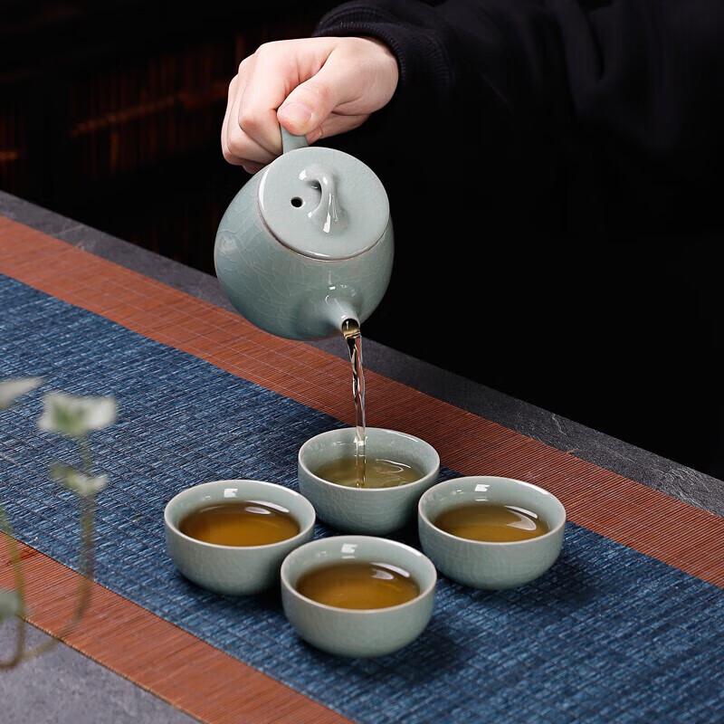 Bafangli Han Gao Shi Piao Ceramic Tea Set (5-piece)