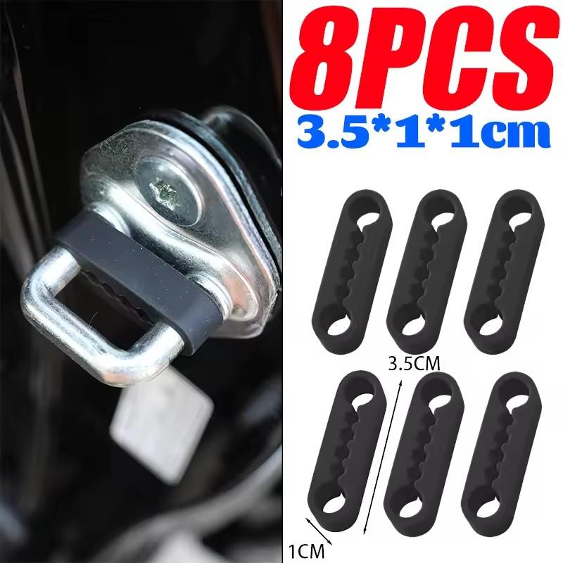 Silicone Auto Door Lock Buckle Damping Pads Shock Absorber Cushion Anti Rattle Soundproof Gaskets Universal Vehicle Protector