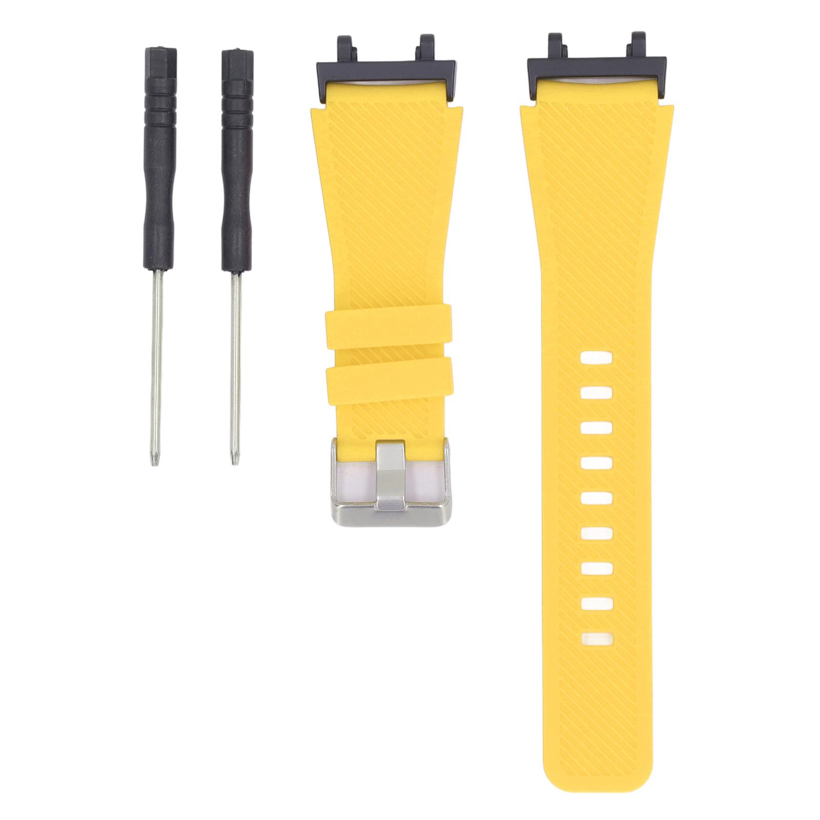 Smartwatchband voor Heren Dames Metaal Silicone Effen Kleur Elastisch Zacht Smartwatch Vervangingsband