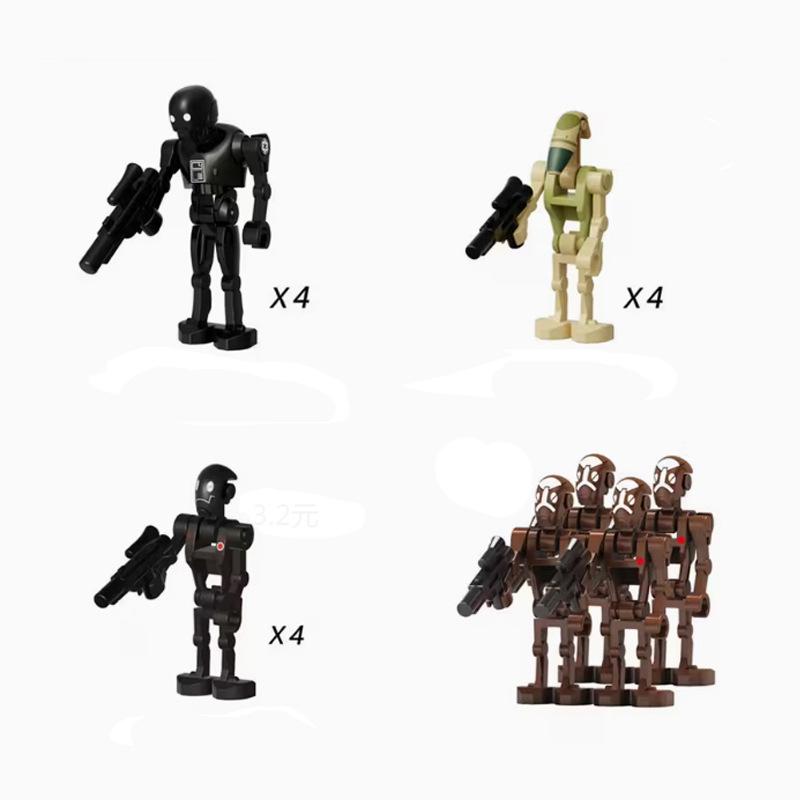 Star Battle Robot General Building Blocks Figure - Small Particle Assembly Toy