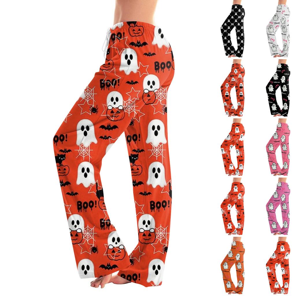 Women's Allover Printed Home Pants Sleeping Pajama Pants Long Pants Pajama Pants Yoga Pants