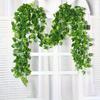Artificial Green Ivy Leaf Rattan Creeper Leaves Vine Hanging Garland DIY Fake Flowers Plants for Garden Wedding Party Home Decor 5