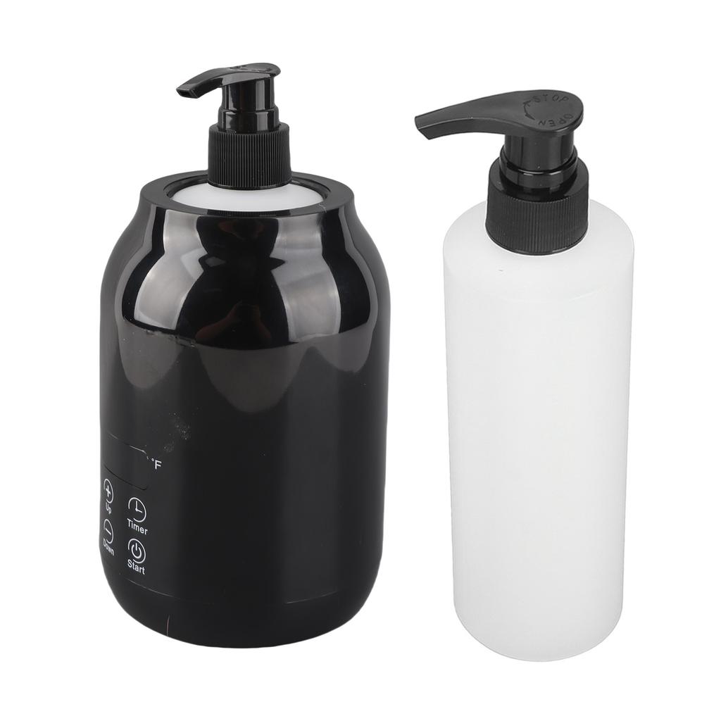 Essential Oil Heater LED Display Temperature Adjust Single Massage Oil Bottle Warmer 110‑240V US Plug