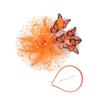 Elegant Feathered Butterfly Bridal Fascinator Hairband With Tulle Design For Wedding Cocktail Parties Formal Occasion