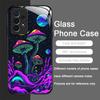 Creative Personality Mushroom Pattern Tempered Glass Phone Case for Samsung Galaxy A56 A55 A54 A53 A52 A36 A14 A15 5G Back Cover