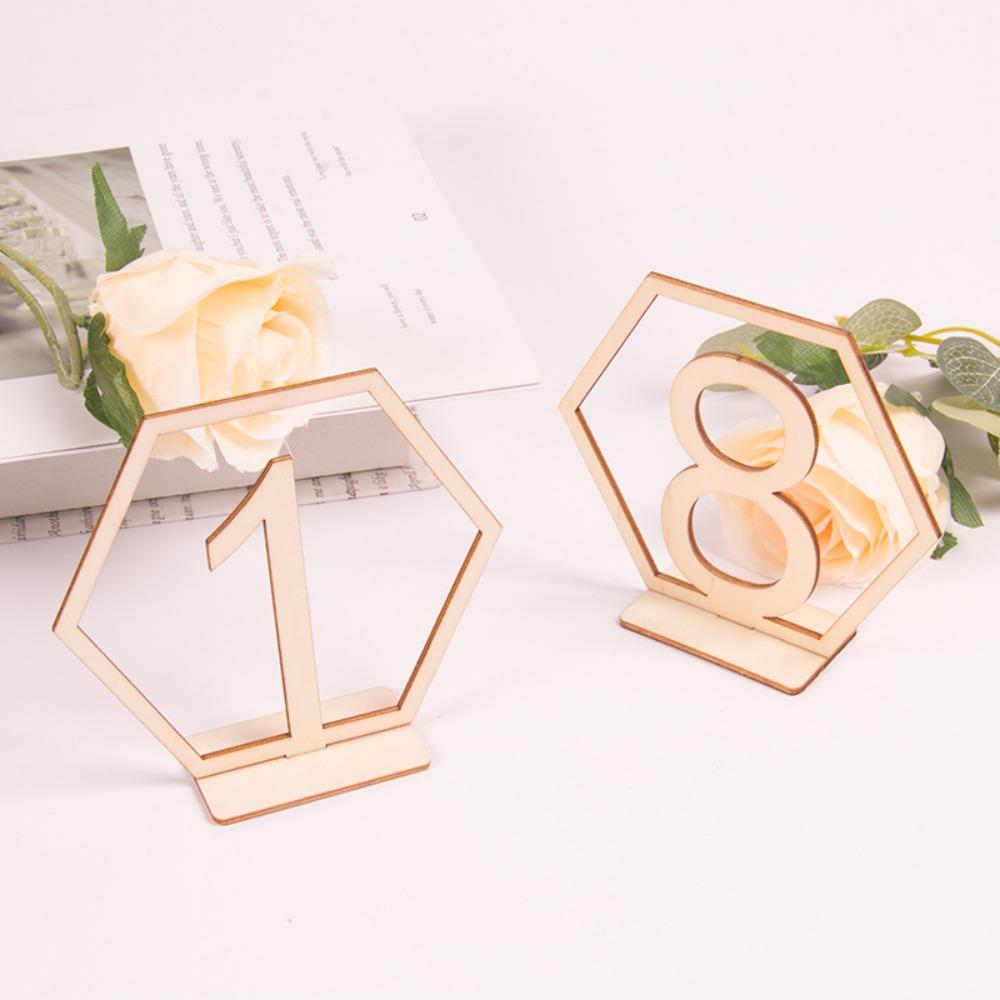 Engagement Birthday Wooden Seat Number Table Number Plate Digital Seat Signs Table Number Signs