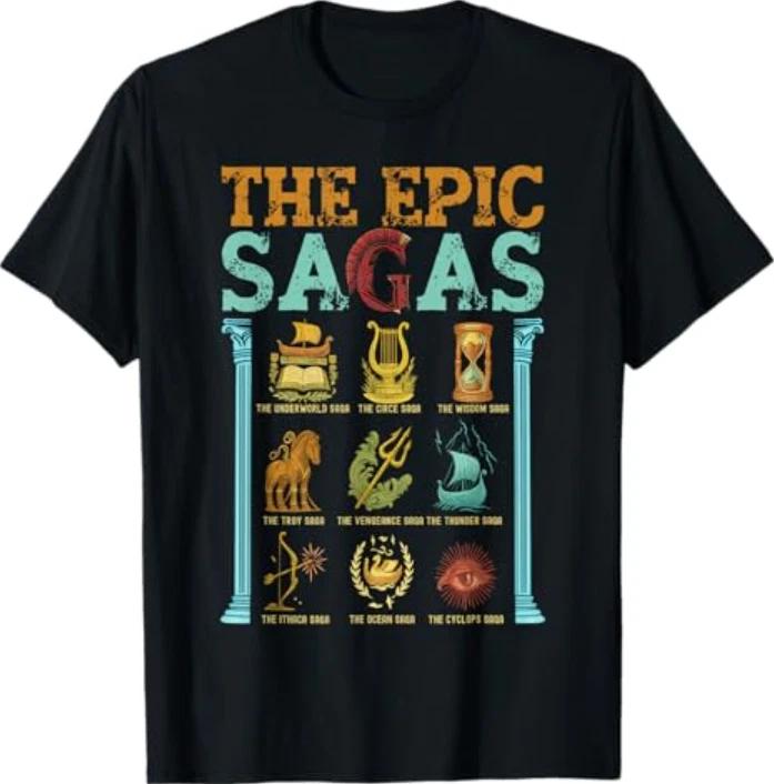 Vintage The Epic Saga Ithaca Odysseus Musical Wisdom Thunder T-Shirt S
