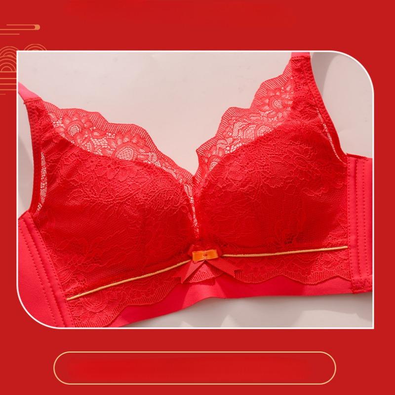 Nová krajková latexová podprsenka Dívčí oblečení Collect Boční prsa Nastavitelná neocelová kroužková podprsenka