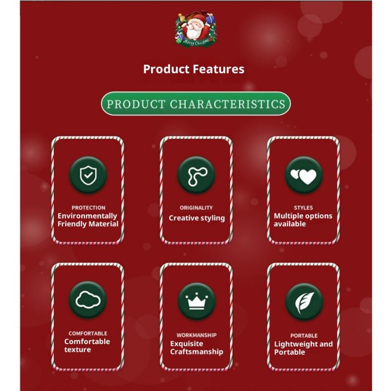 Charm pentru geantă Desen animat Etichetă de Crăciun Pandantiv Pom de Crăciun Xmas Moș Crăciun Breloc Coroniță Creativă de Crăciun Cerb Inel de Chei Fete