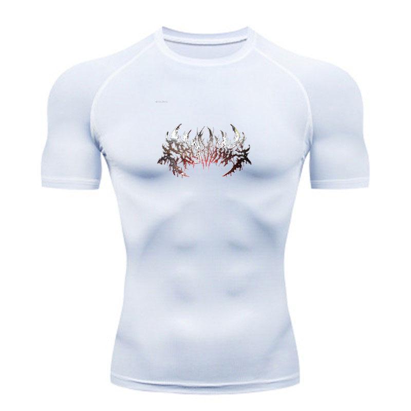 Men's Quick Dry Compression Workout T-shirt, Brutal Death Me